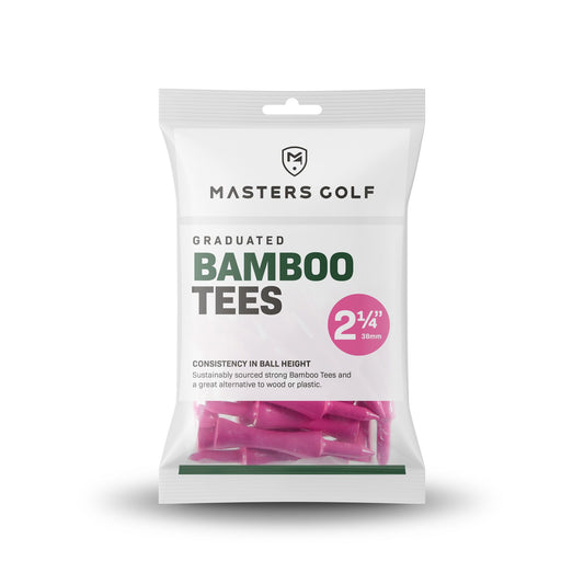 Masters Golf Pink 57mm Graduated Bamboo Tee