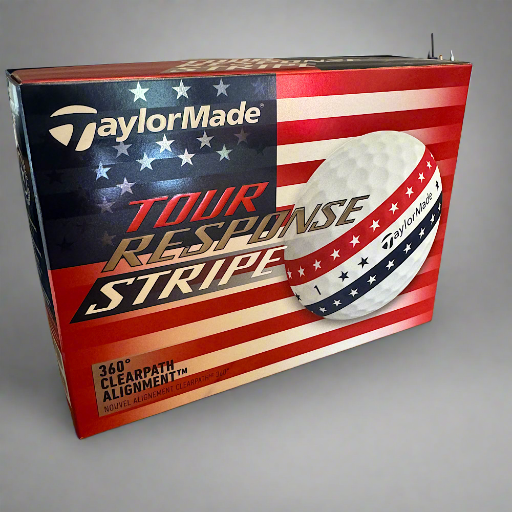 NEW Limited Edition TaylorMade Tour Response Stripe USA Golf Balls