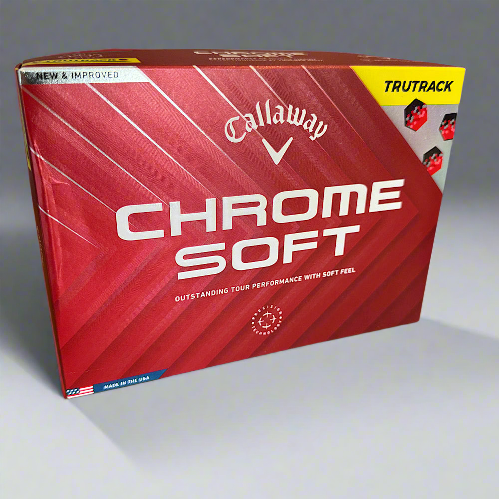 NEW Callaway Chrome Soft TruTrack Golf Balls Yellow