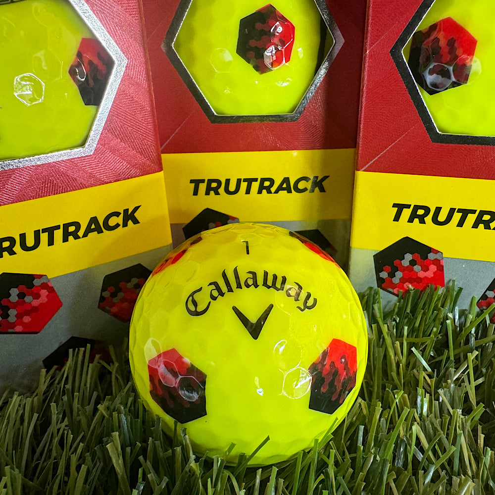 NEW Callaway Chrome Soft TruTrack Golf Balls Yellow