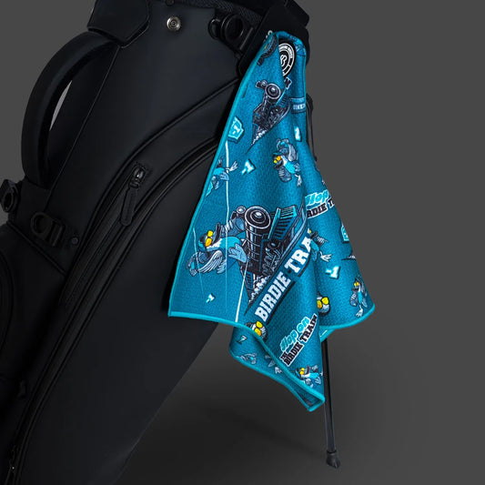 Birdie Train Magnetic Golf Towel
