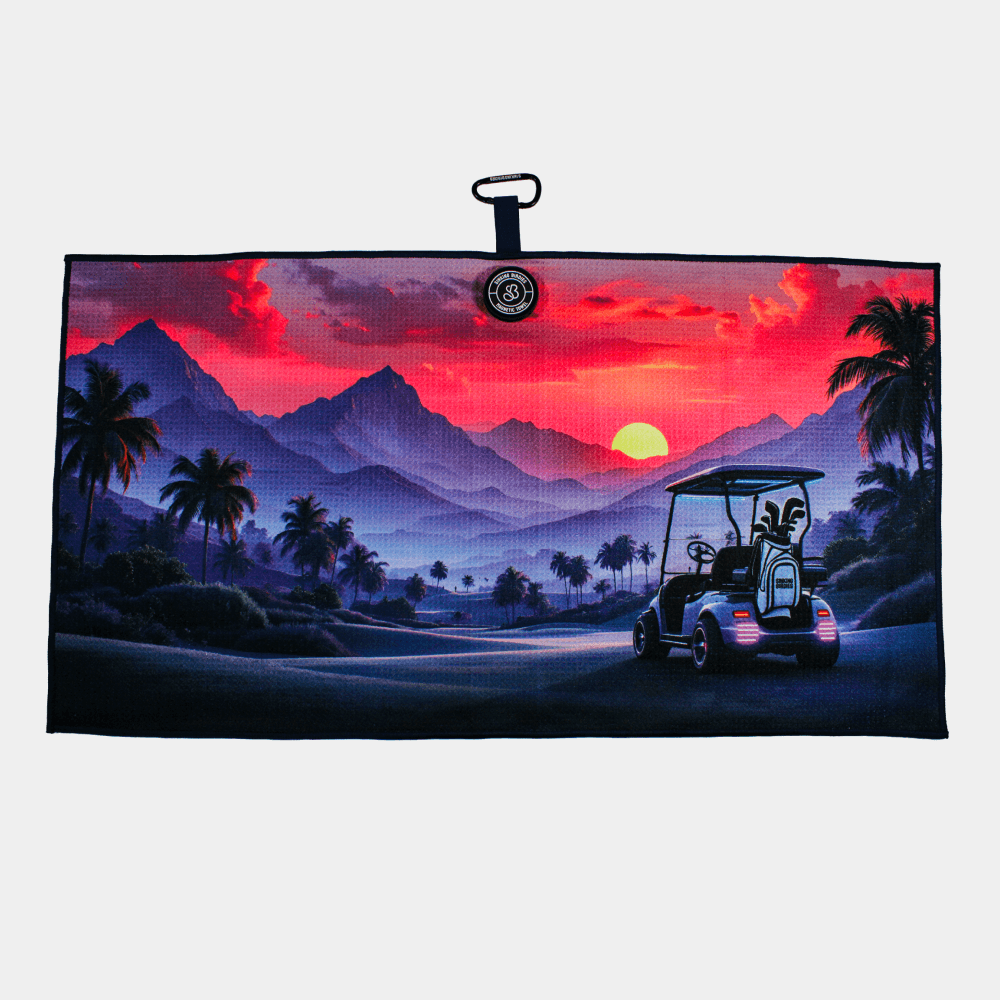 Sunset Drive Magnetic Golf Towel