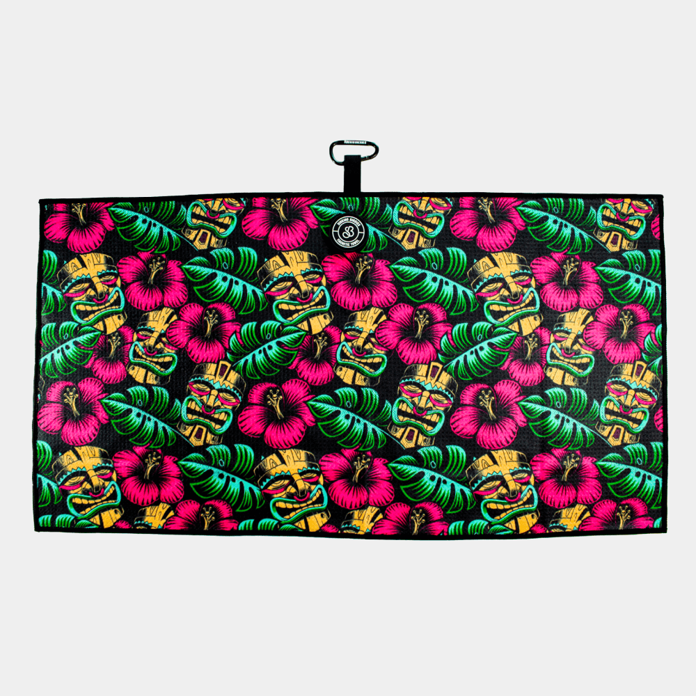 Tiki Tap-in Magnetic Golf Towel